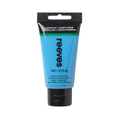 504982 - REEVES ACRYLIC ARTIST PAINT 75ml Cereluen Blue